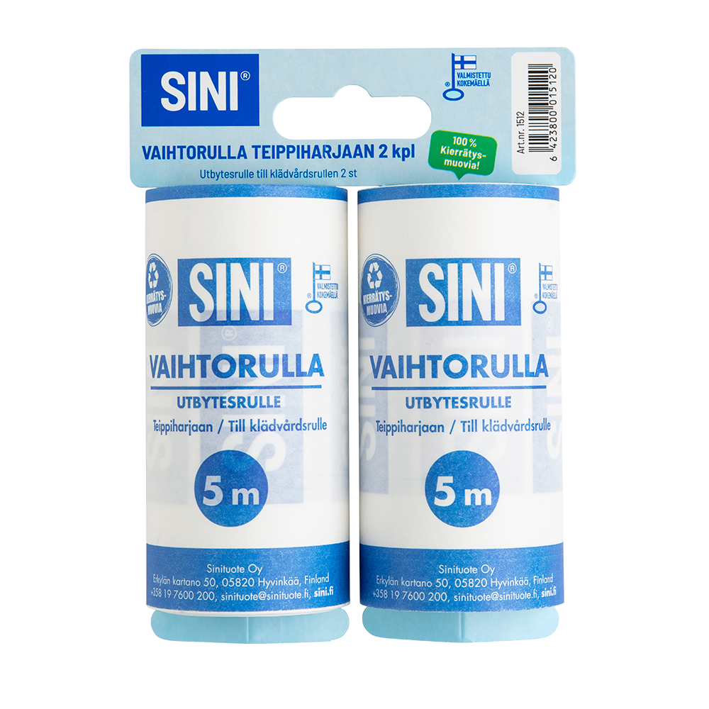 Vaihtorulla teippiharjaan 2 kpl