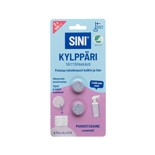 Kylppärinpuhdistusaine täyttöpakkaus – 2 tablettia