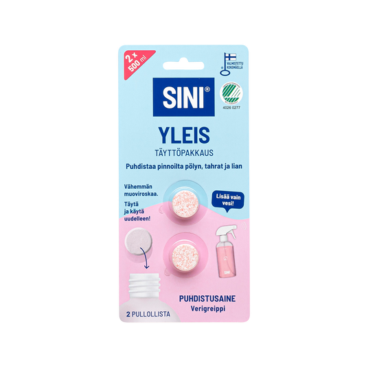 Yleispuhdistusaine, täyttöpakkaus – 2 tablettia