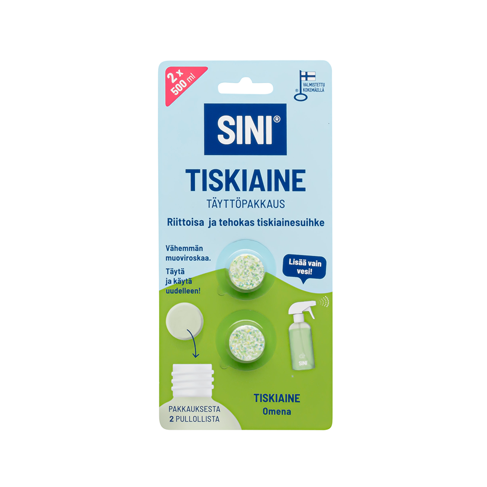 Tiskiaine, täyttöpakkaus – 2 tablettia