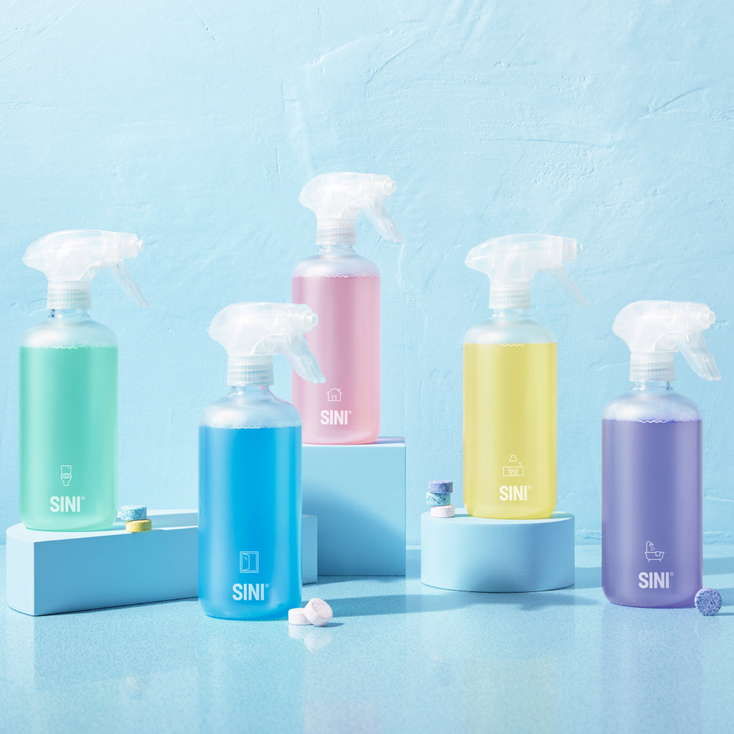 Kylppäri-, keittiö-, yleis-, wc- ja ikkunanpesuaineiden starttipakkaukset settinä