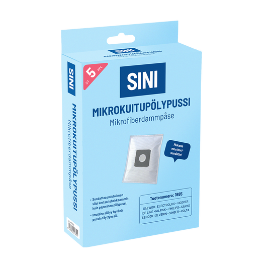 Imurin pölypussi 1685 5 kpl + moottorisuodatin