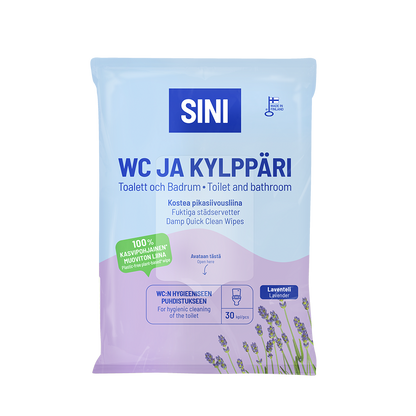 Kylppäri ja WC pikasiivousliina, 30 kpl