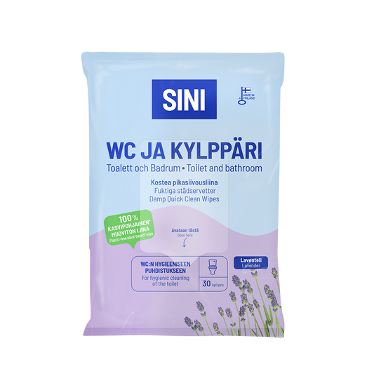 Kylppäri ja WC pikasiivousliina, 30 kpl