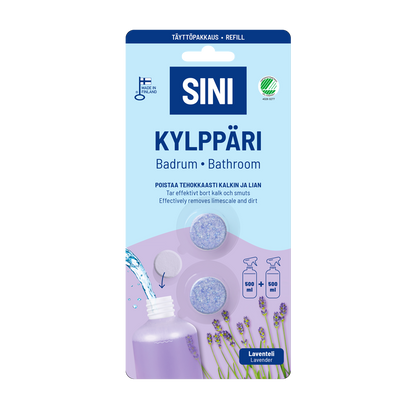 Kylppärinpuhdistusaine täyttöpakkaus – 2 tablettia