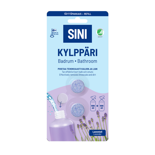 Kylppärinpuhdistusaine täyttöpakkaus – 2 tablettia