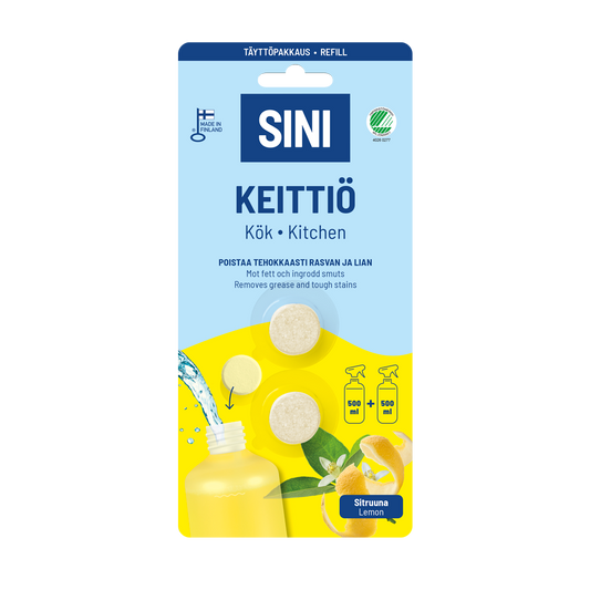 Keittiönpuhdistusaine, täyttöpakkaus – 2 tablettia