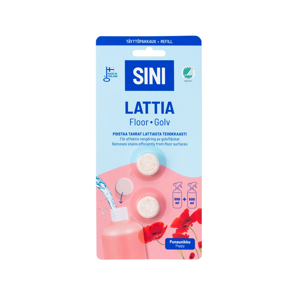 Lattiapuhdistusaine, täyttöpakkaus – 2 tablettia