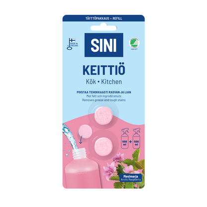 Keittiönpuhdistusaine, täyttöpakkaus – Avainlippu 60v