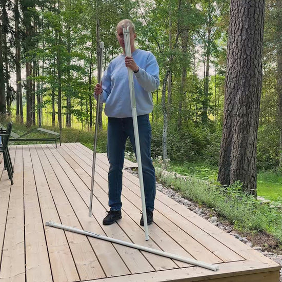 6448 SINI Sonya tuuletusteline videolla näytetään miten tuuletusteline kootaan